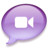 iChat purple Icon